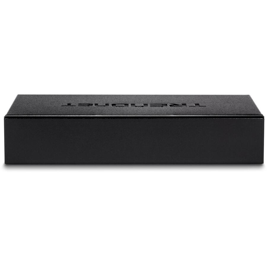 Alt View 4. Trendnet - 5-Port Gigabit PoE+ Powered EdgeSmart Switch with PoE Pass-Through, TPE-P521ES - Black.