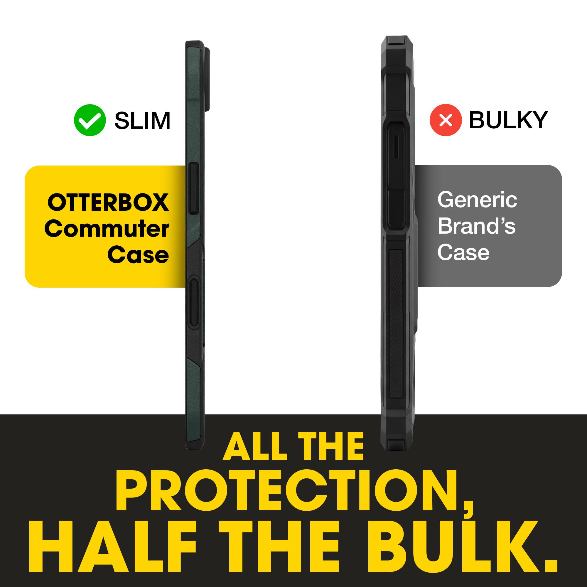 SLIM X BULKY  
OTTERBOX Commuter Case  
Generic Brand's Case  
ALL THE PROTECTION, HALF THE BULK.