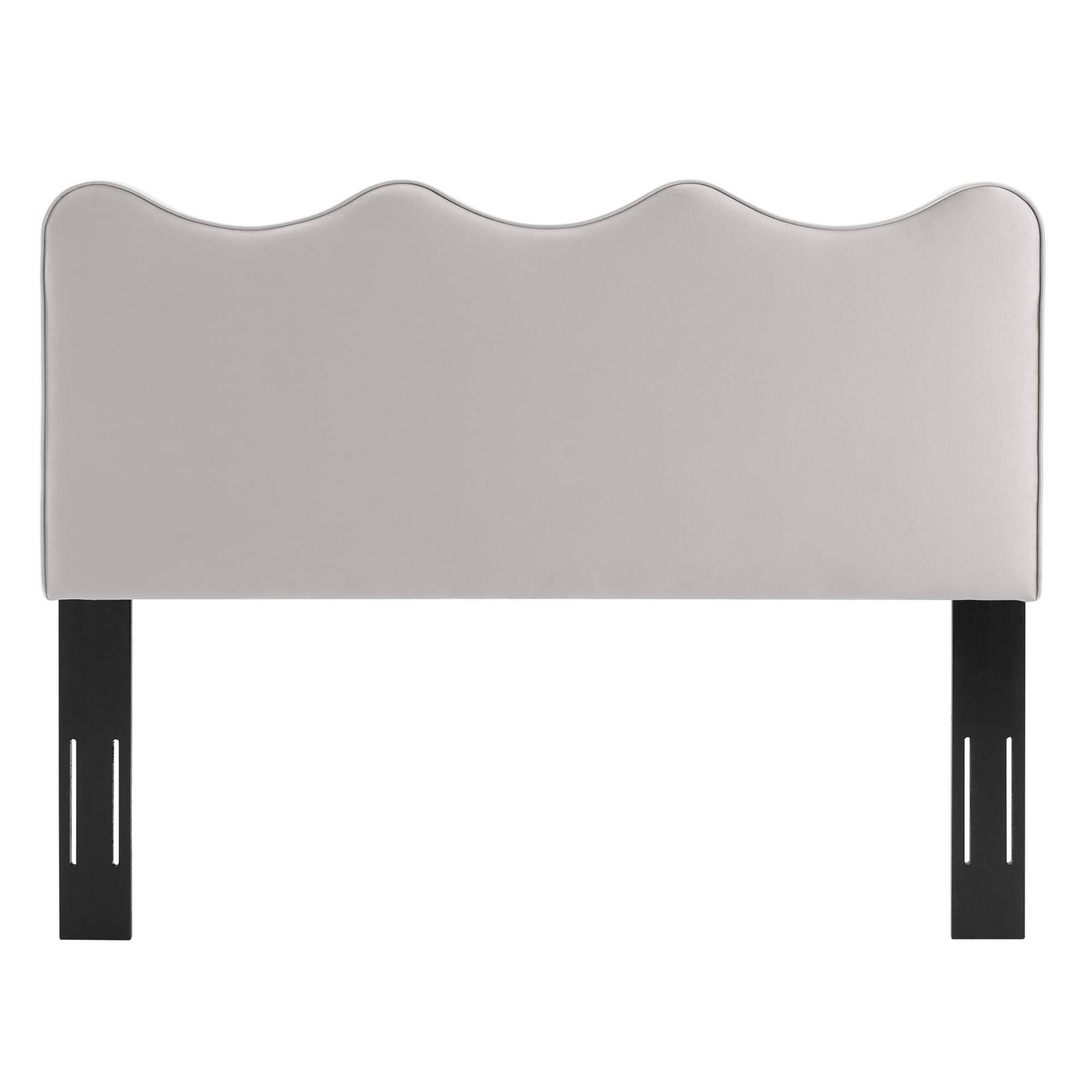 Back. Modway - Athena Performance Velvet Full/Queen Headboard by Modway - Gray.