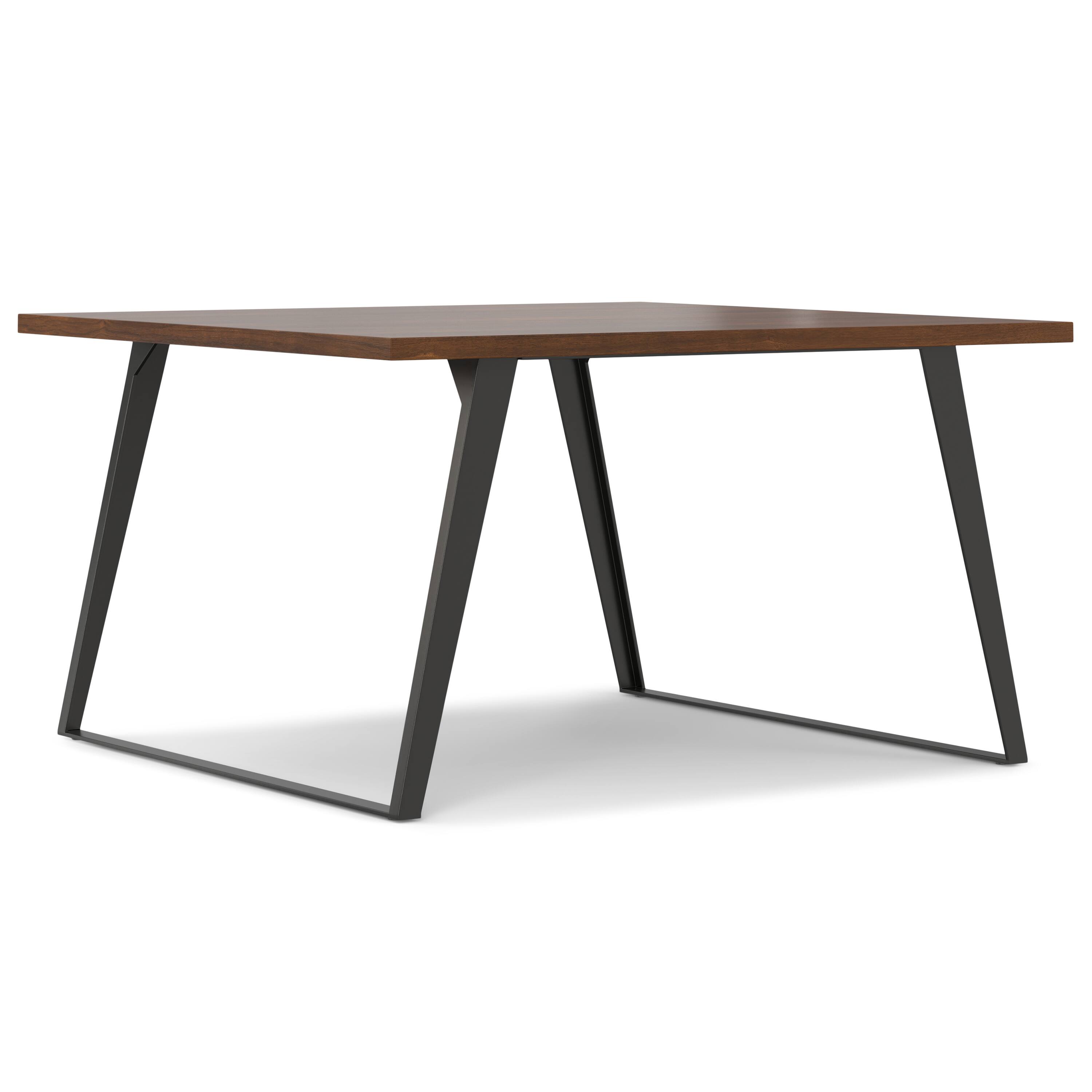 Simpli Home - Lowry 54 inch x 54 inch Square Modern Industrial Square Dining Table - Walnut Veneer price history on PriceWatchPro