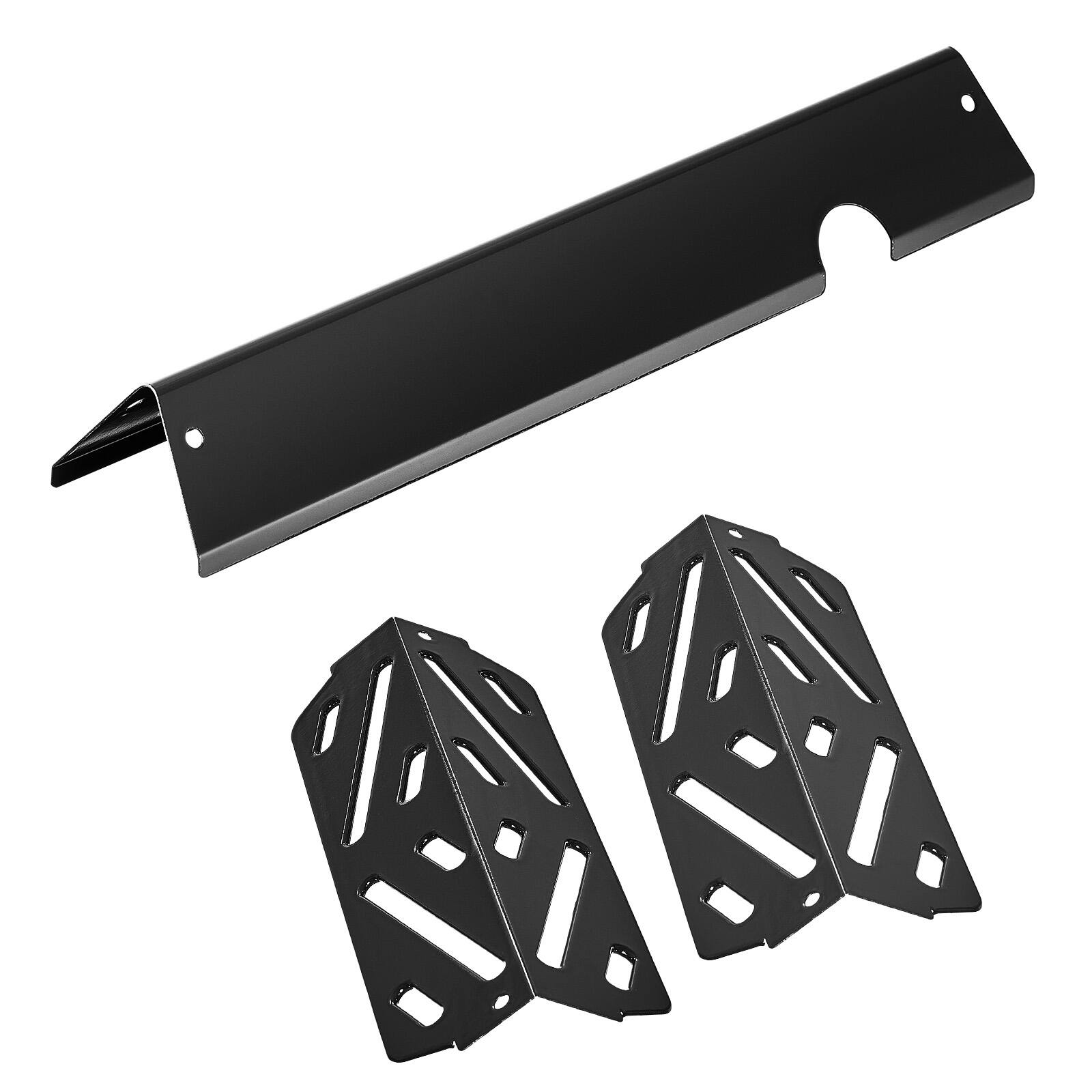 Alt View 5. VEVOR - Flavorizer Bars and Heat Deflectors, 17 in Grill Replacement Part, Porcelain-enameled Steel, 8 Pack - Black.