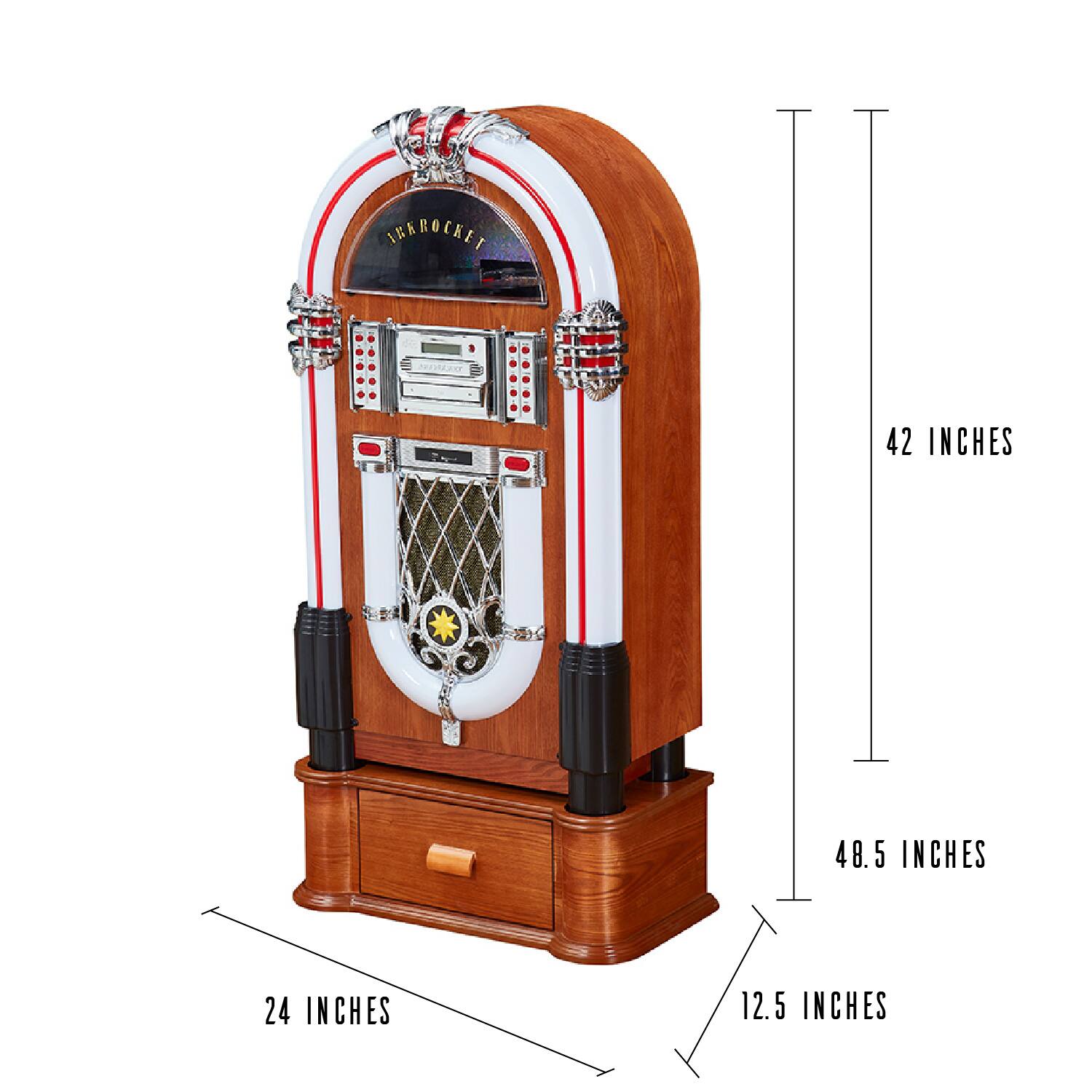 Sure, here is the corrected and grouped text:

- **Height:** 42 inches
- **Width:** 24 inches
- **Depth:** 12.5 inches
- **Overall Height:** 48.5 inches