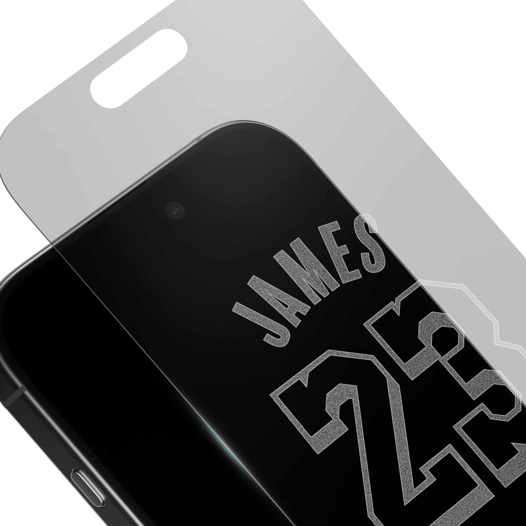 Alt View 2. Screen Skinz - LeBron James Los Angeles Lakers Clear iPhone Screen Protector - 16 Pro Max - Multicolor.