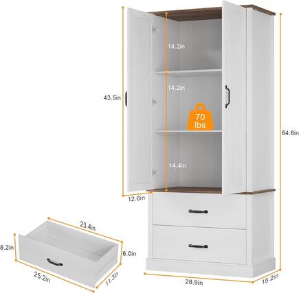 14.2in
43.5in
14.2in
70 lbs
64.6in
14.4in
12.6in
23.4in
8.2in
6.0in
25.2in
11.3in
28.9in
15.2in