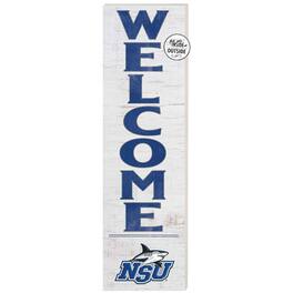 Jardine - Nova Southeastern Sharks 10'' x 35'' Indoor/Outdoor Welcome Sign - White