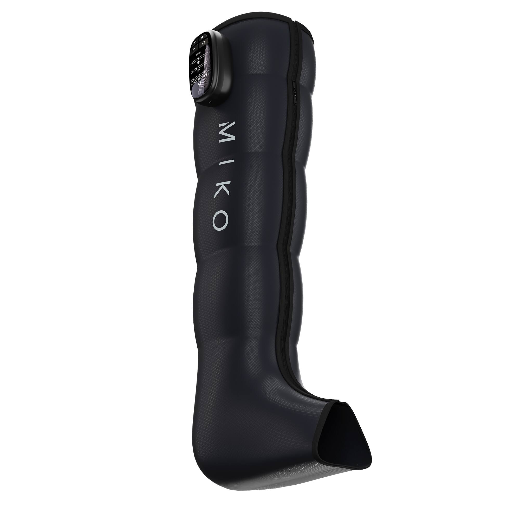 Front. Miko - Miko Aero Compression Leg Massager with 6 Modes, 4 Intensity Levels, 3000mAh Battery, Advanced Airbag Technology - Black.