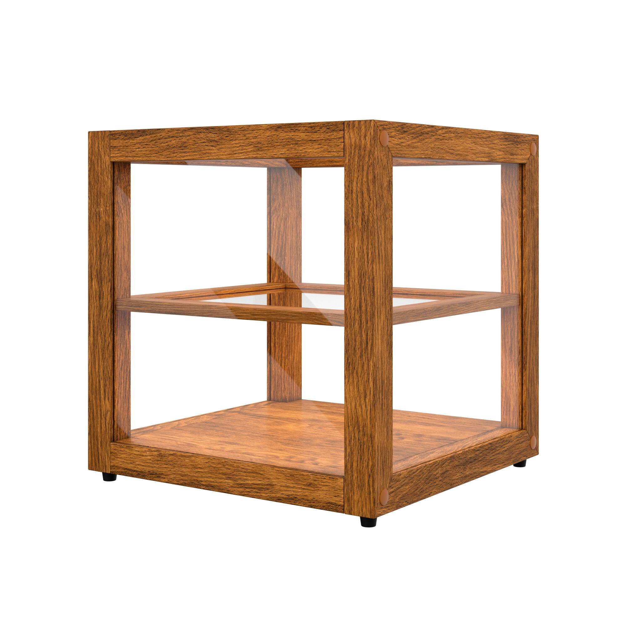 Alt View 7. Koolmore - 15 In. Artisan Light Wooden Bakery Display Square Case 1 Cu. ft. (KM-BDW-15L) - Ash wood color.