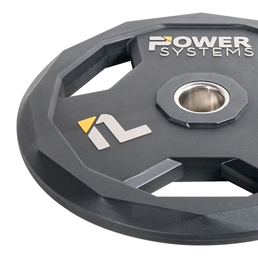 Power Systems - Urethane Weight Plate (2.5 lb), Olympic Weight Plate with Durable Beveled Edges - Black
