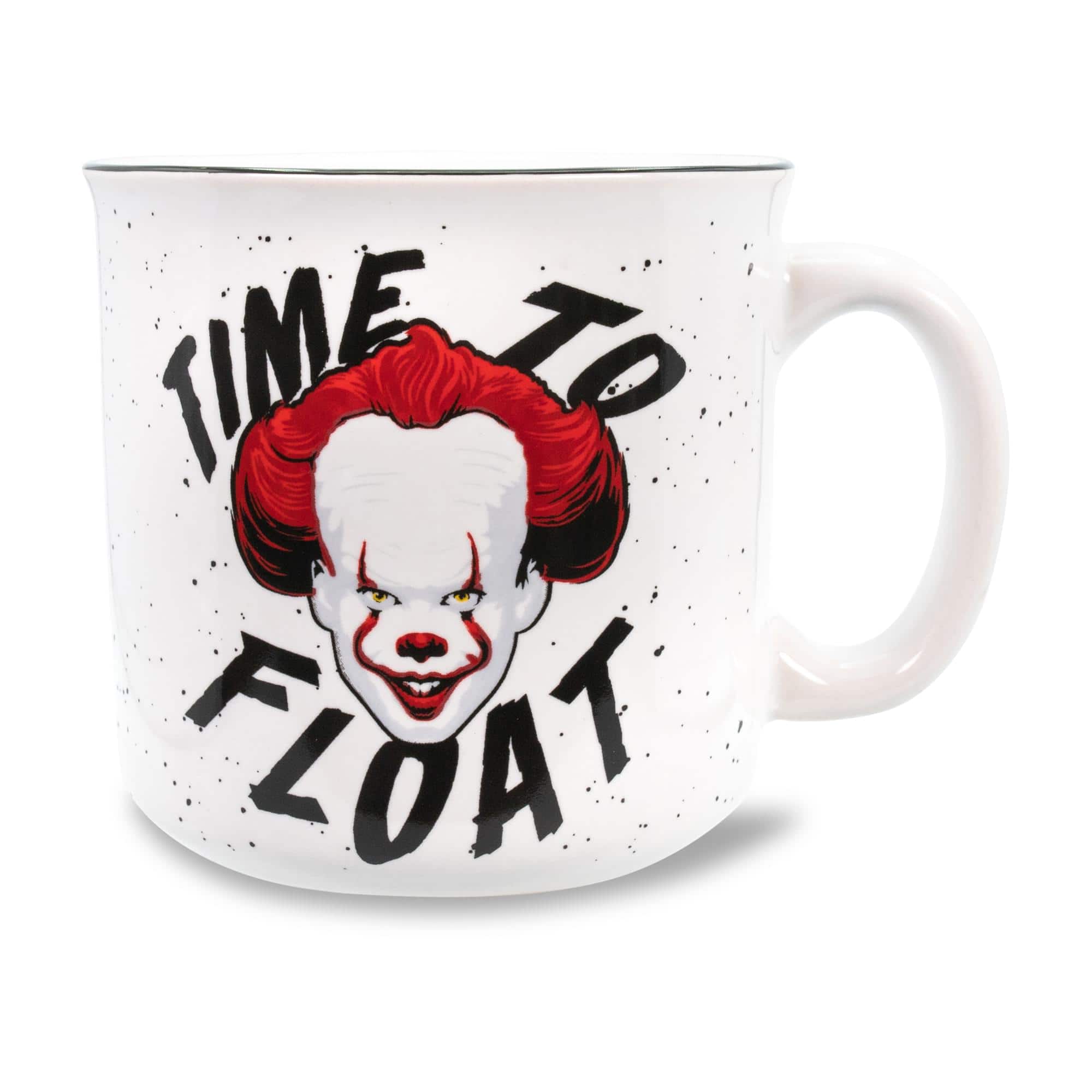 Silver Buffalo - IT Pennywise "Time To Float" Ceramic Camper Mug | Holds 20 Ounces - Red
