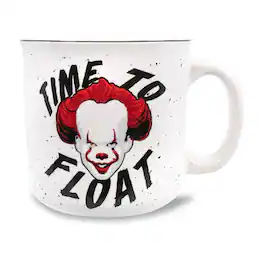 Silver Buffalo - IT Pennywise "Time To Float" Ceramic Camper Mug | Holds 20 Ounces - Red