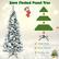 Snow Flocked Pencil Tree Hinged Design Simple Assembly Full Body Look