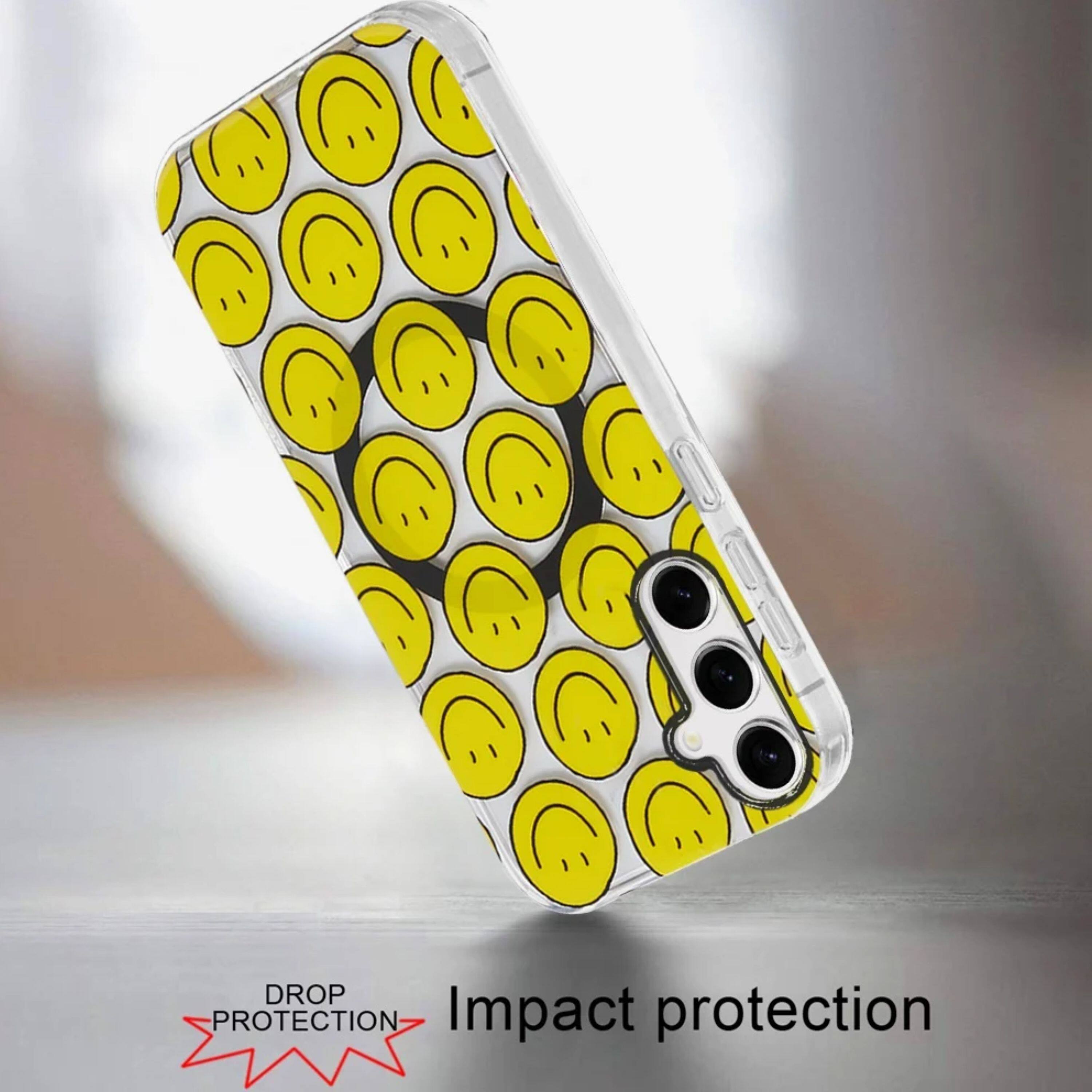 Kitcheniva Dual Layer Magnetic Case With Tempered Glass For Samsung S24 ...