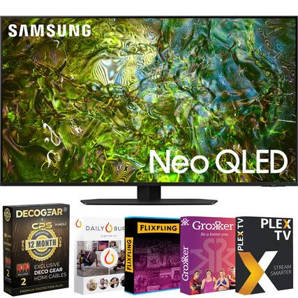 SAMSUNG Neo QLED
DECOGEAR CPS BUNDLE
12 MONTH CPS PROTECTION
EXCLUSIVE DECO CABLES
PREMIUM PROTECTION PLAN
DAILY BUR
A BETTER FIT
FLIXFLING PREMIUM
Groxker TV
Be a better you.
PLEX TV
STREAM SMARTER