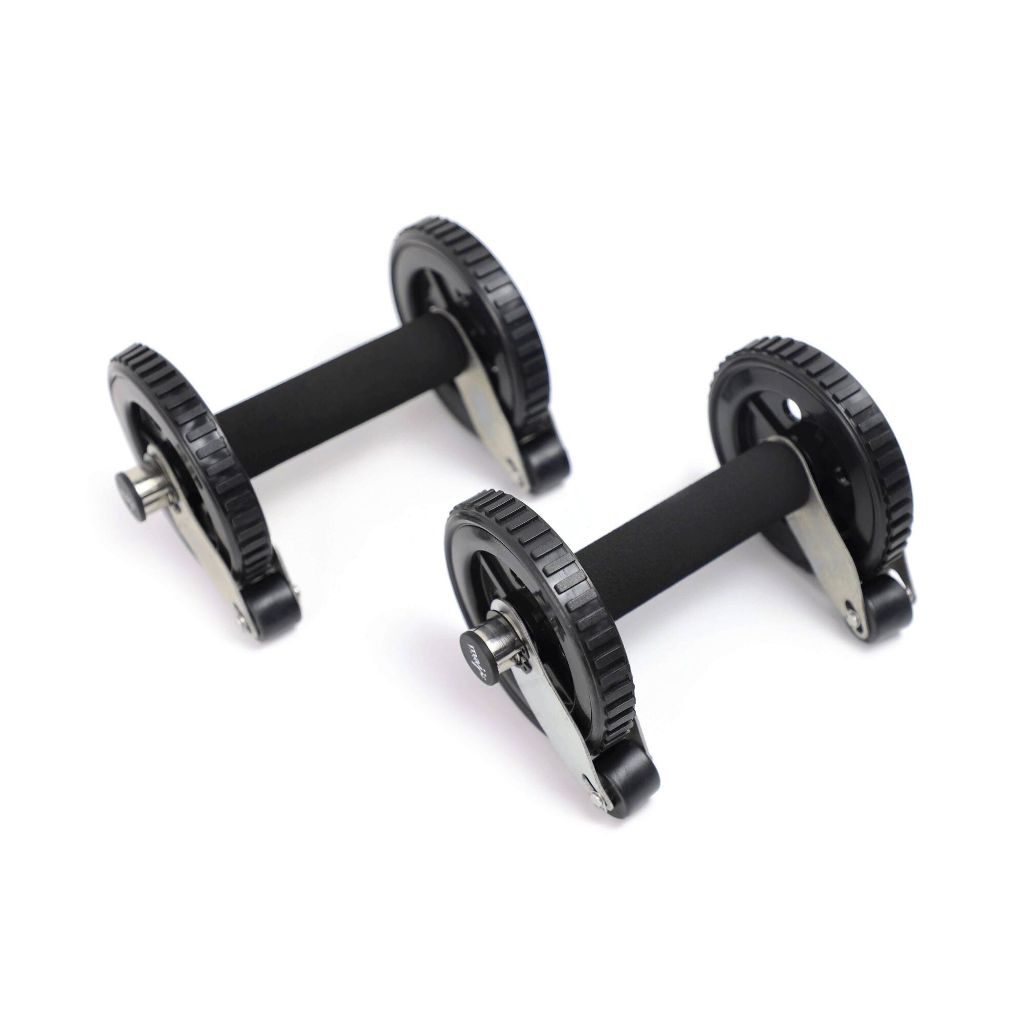 Front. Maji Sports - Multi-Functional Ab Rollers - Black.