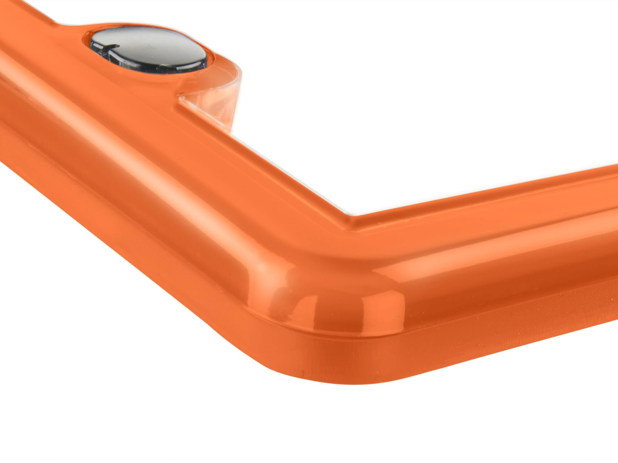 Alt View 1. WeatherTech - ColorFrame | License Plate Frame with Multi-Flex Gasket and Stainless Steel Hardware - Orange.