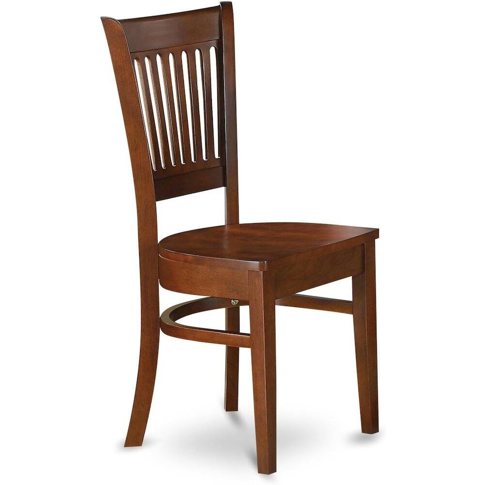 Alt View 3. FurniFact - Solid Wood 5 Pc Dining Table Set with 4 Chairs - Espresso.