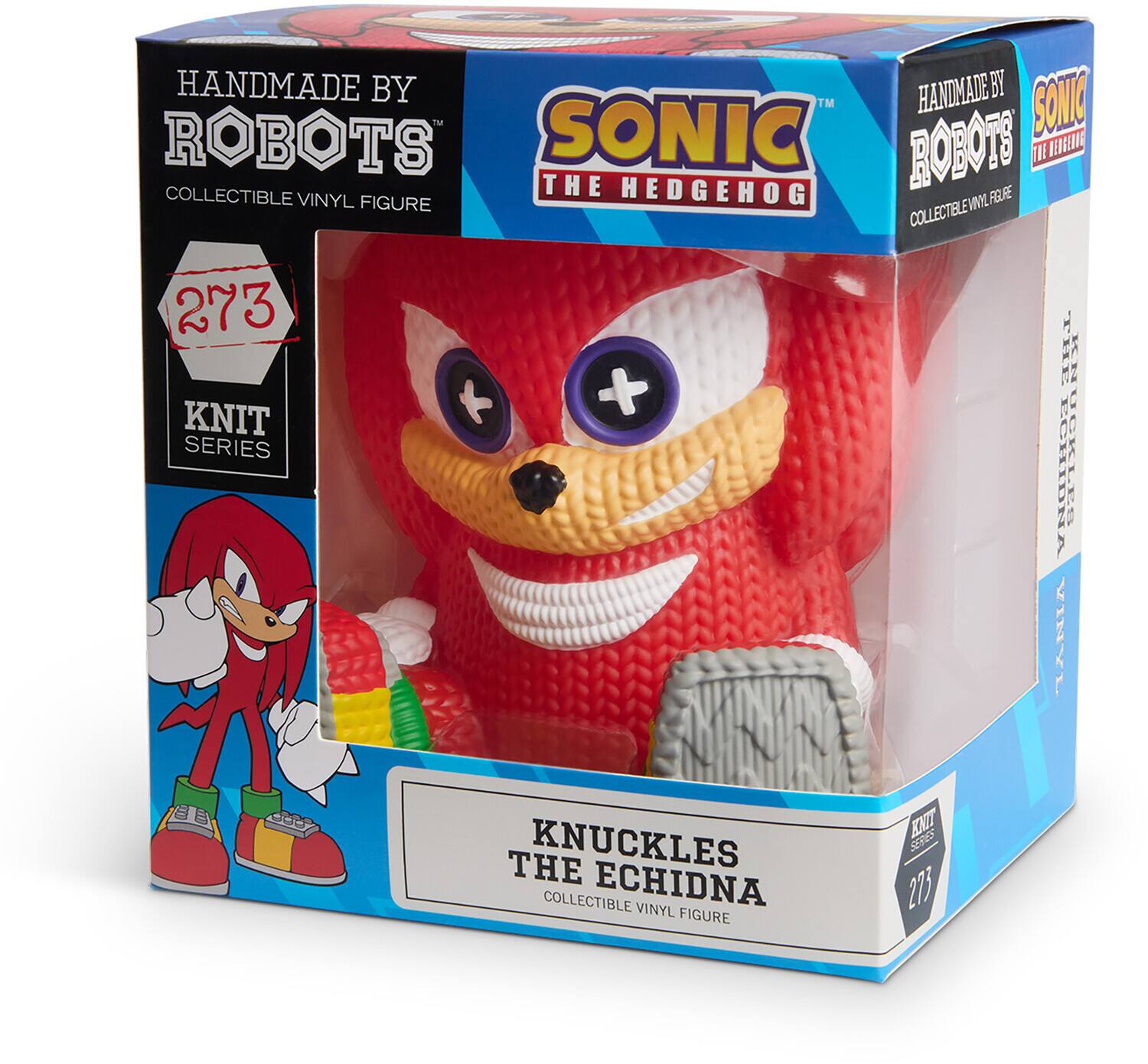 HANDMADE BY ROBOTS  
COLLECTIBLE VINYL FIGURE  

SONIC THE HEDGEHOG  

273  
KNIT SERIES  

KNUCKLES THE ECHIDNA  
COLLECTIBLE VINYL FIGURE