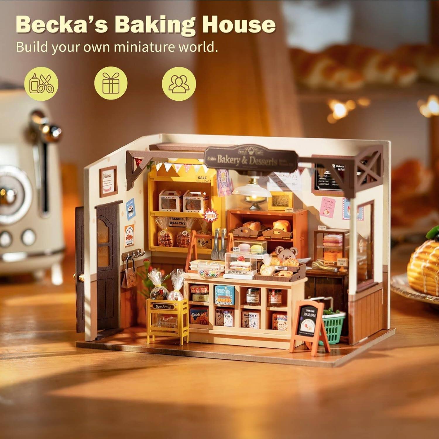 Becka's Baking House  
Build your own miniature world.  
Bakery & Desserts  
SALE  
New Arrival  
Cookies