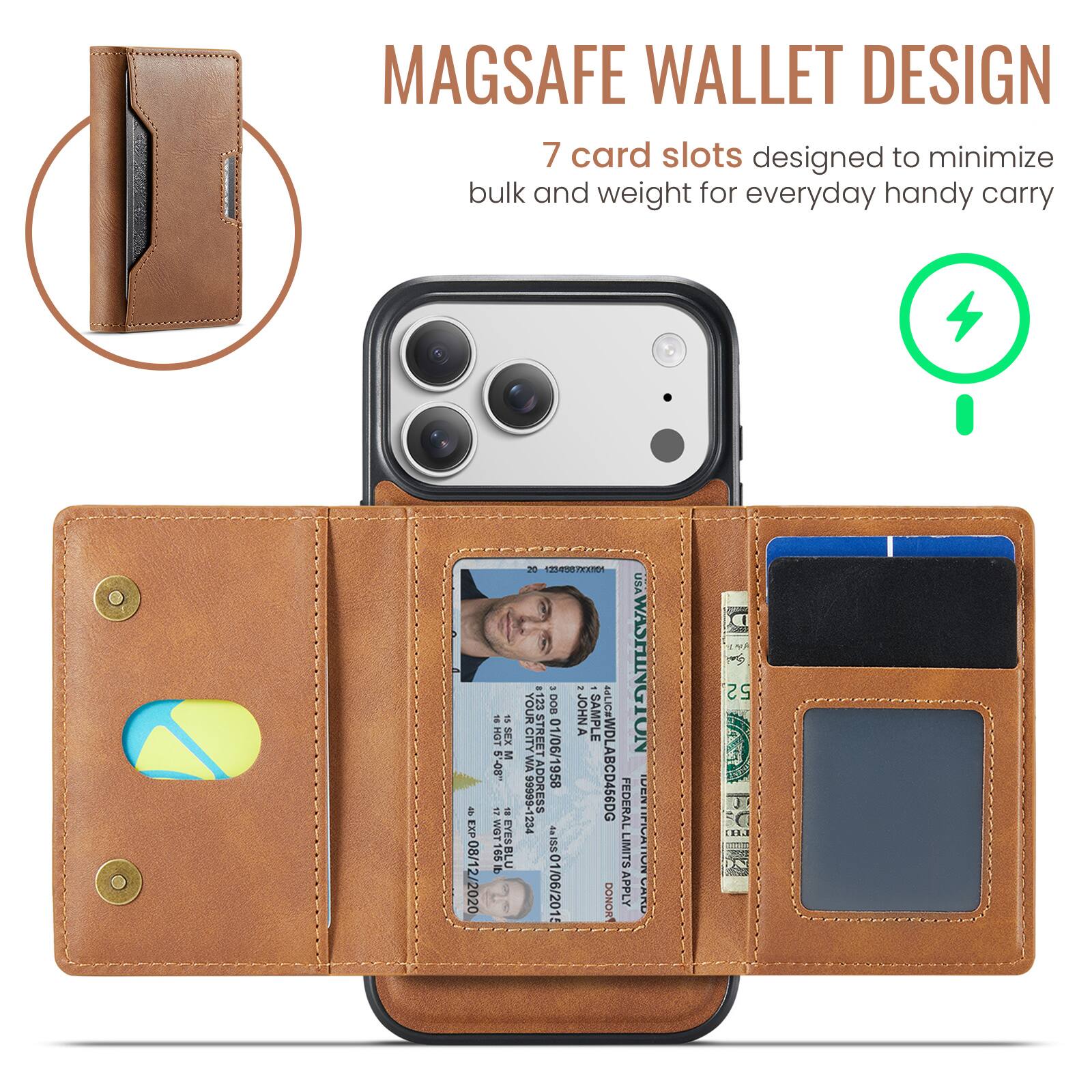 MAGSAFE WALLET DESIGN  
7 card slots designed to minimize bulk and weight for everyday handy carry  

4 EXP ExP08/12/2020  
2 S HT BEX E  

17 a WOT 165 EYESBLU 2 125407KAT0  
YOURCITY STREET - - DOB JOHNA - A SAMPLE NOTANTSHA VMAUD 01/06/1958  
MLC#WDLABCD456DG K99999-1234  
ADDRESS FEDERAL 234  

Iss01/06/2015  
ROMIDO LIMITS APPLY AAUAUUNSAI CAPU 52