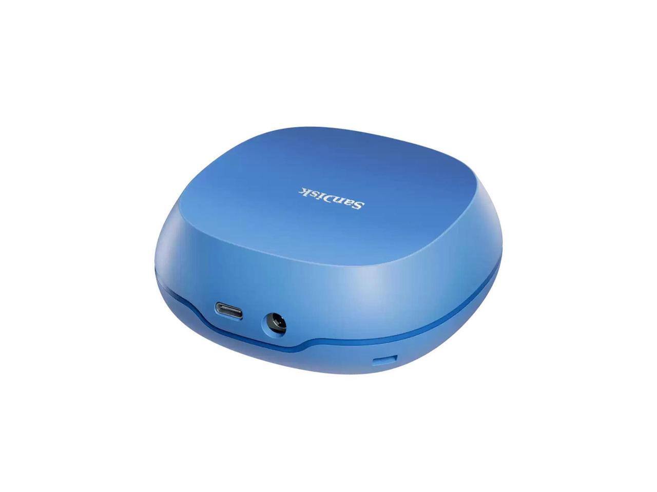 Alt View 2. SanDisk - SanDisk Creator Series Desk Drive 4TB USB 3.2 Gen 2 External Desktop SSD - Blue.