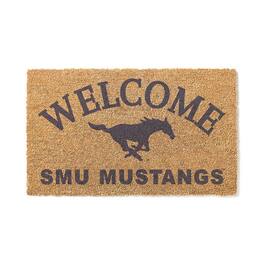 Jardine - SMU Mustangs 18" x 34" Welcome Coir Doomat - Brown