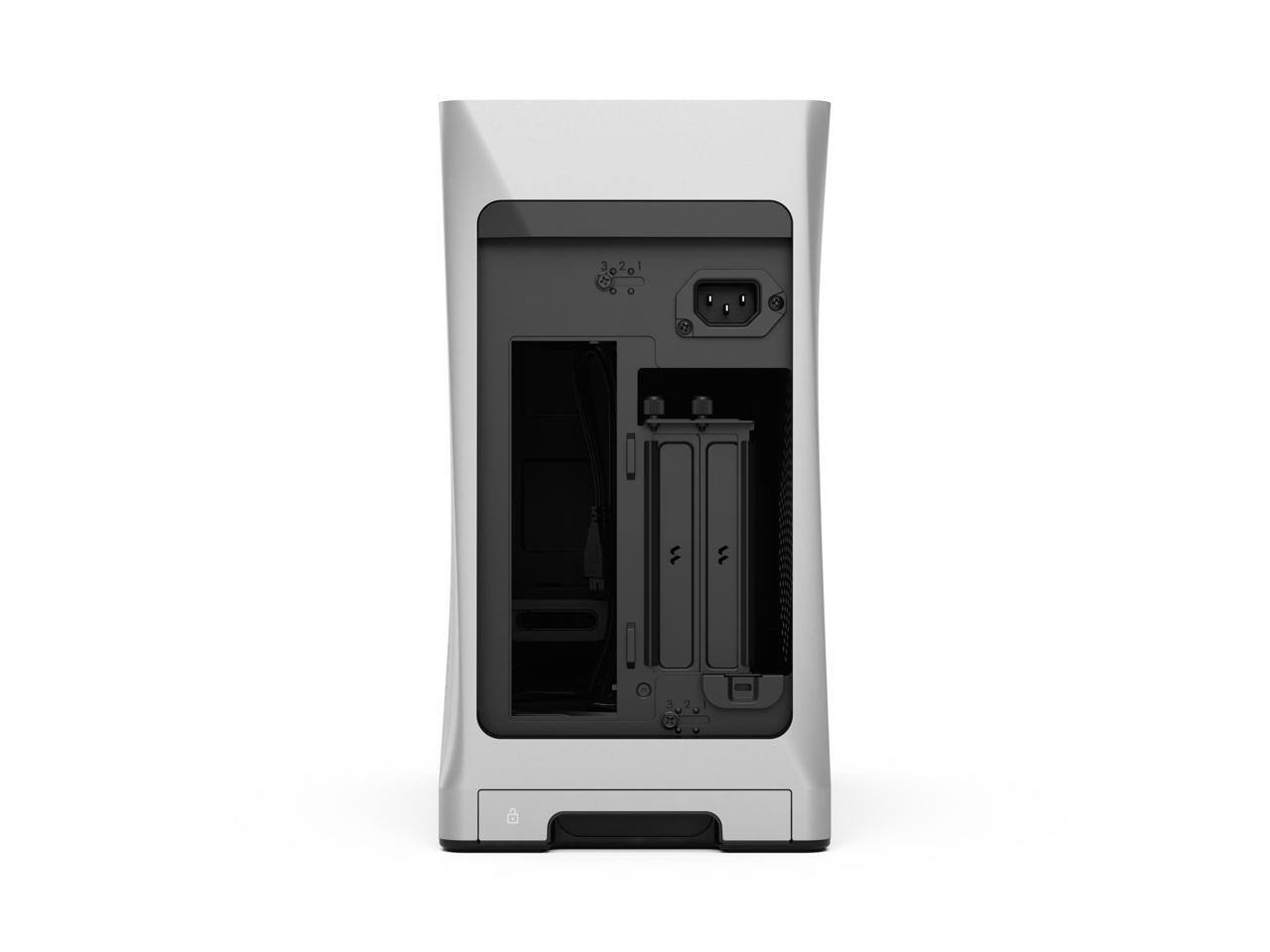 Alt View 4. Fractal Design - Fractal Design Era 2 Silver Anodized Aluminum/Steel Mini-ITX Compact Small Form Factor PC Case - Silver.