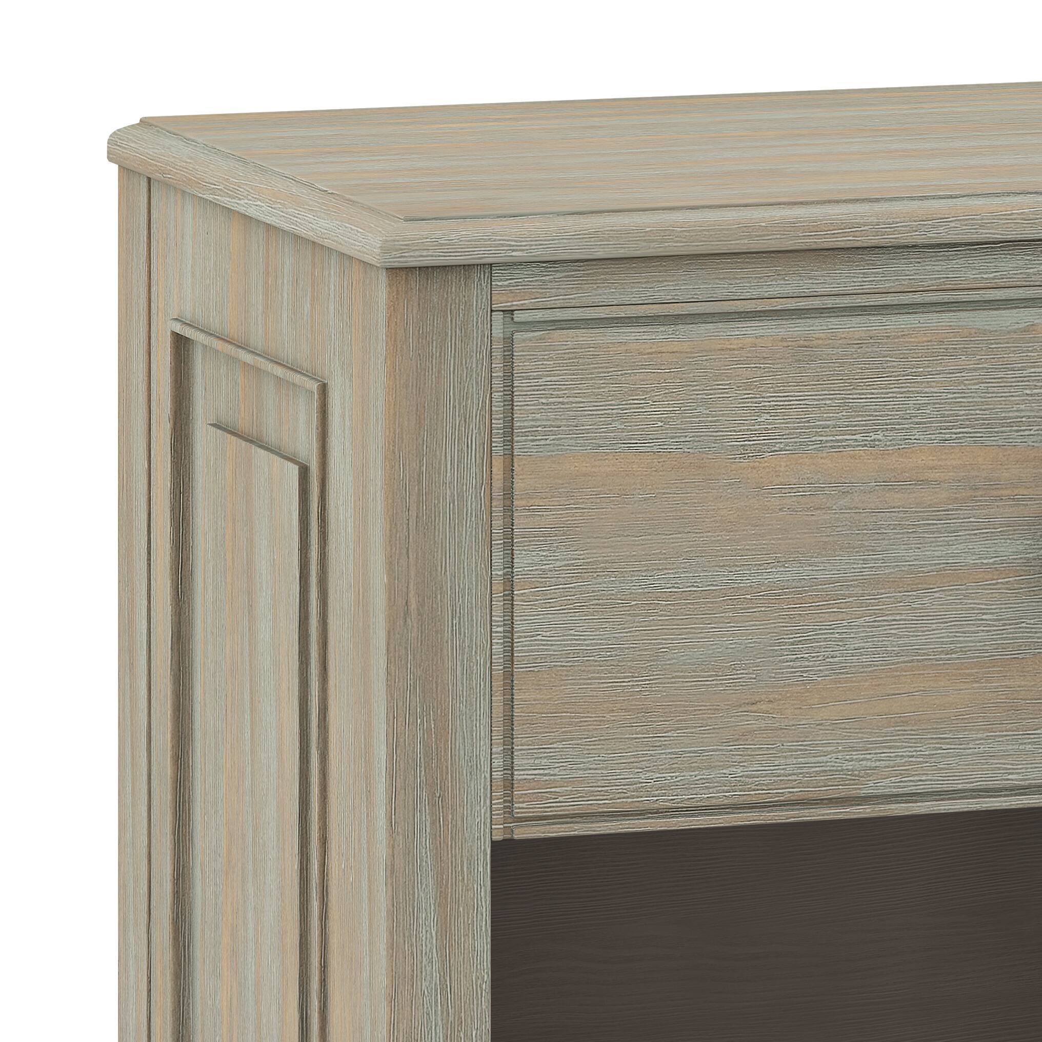 Alt View 12. Simpli Home - Night Stand, Bedside table - Distressed Grey.