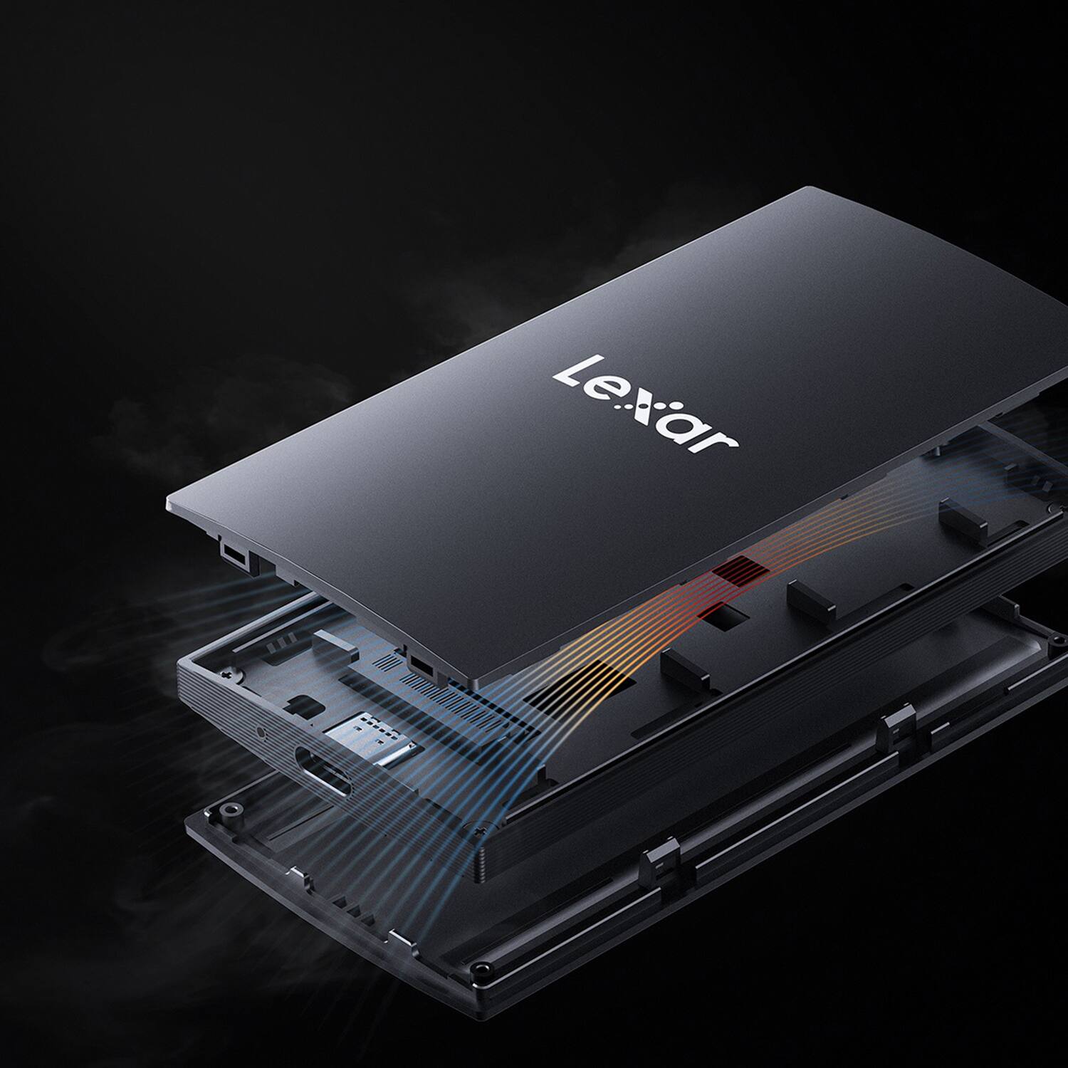 Alt View 5. Lexar - SL300 Portable SSD 2 TB - Black.