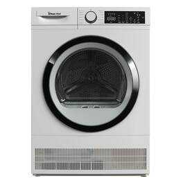 Magic Chef - 24 in. 4.0 cu.ft. Ventless, Condensing Front Load Stackable Electric Dryer - White