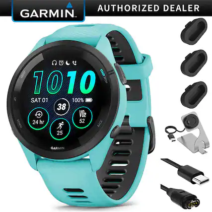 AUTHORIZED DEALER
GARMIN
10:10
SAT 01
38
100%
24 hr
52
25
VO2
BACK