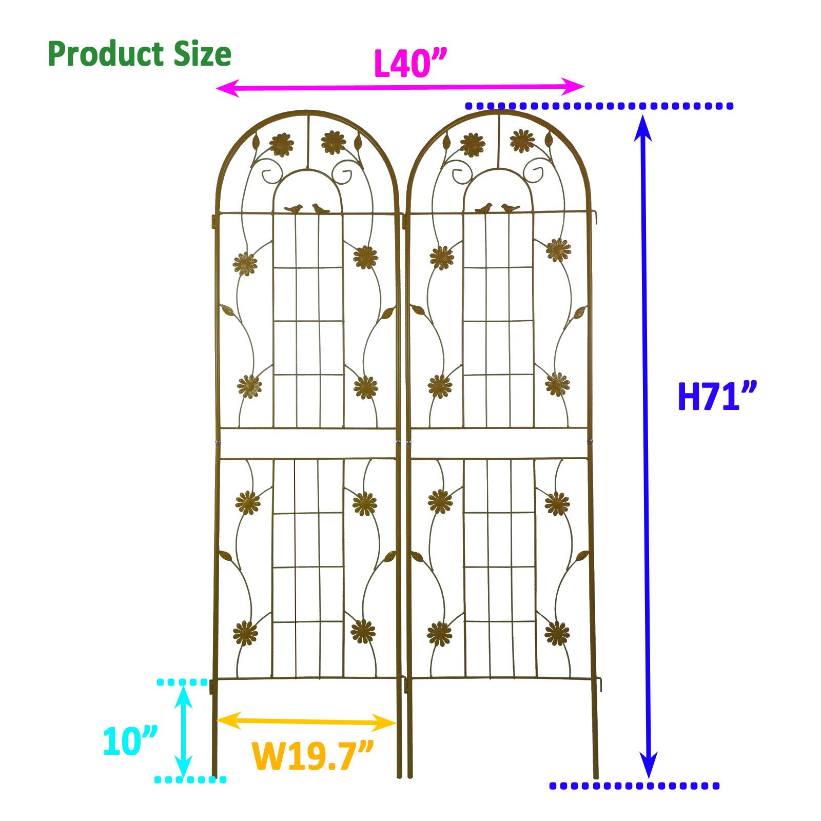 Product Size: L40" H71" W19.7" 10"