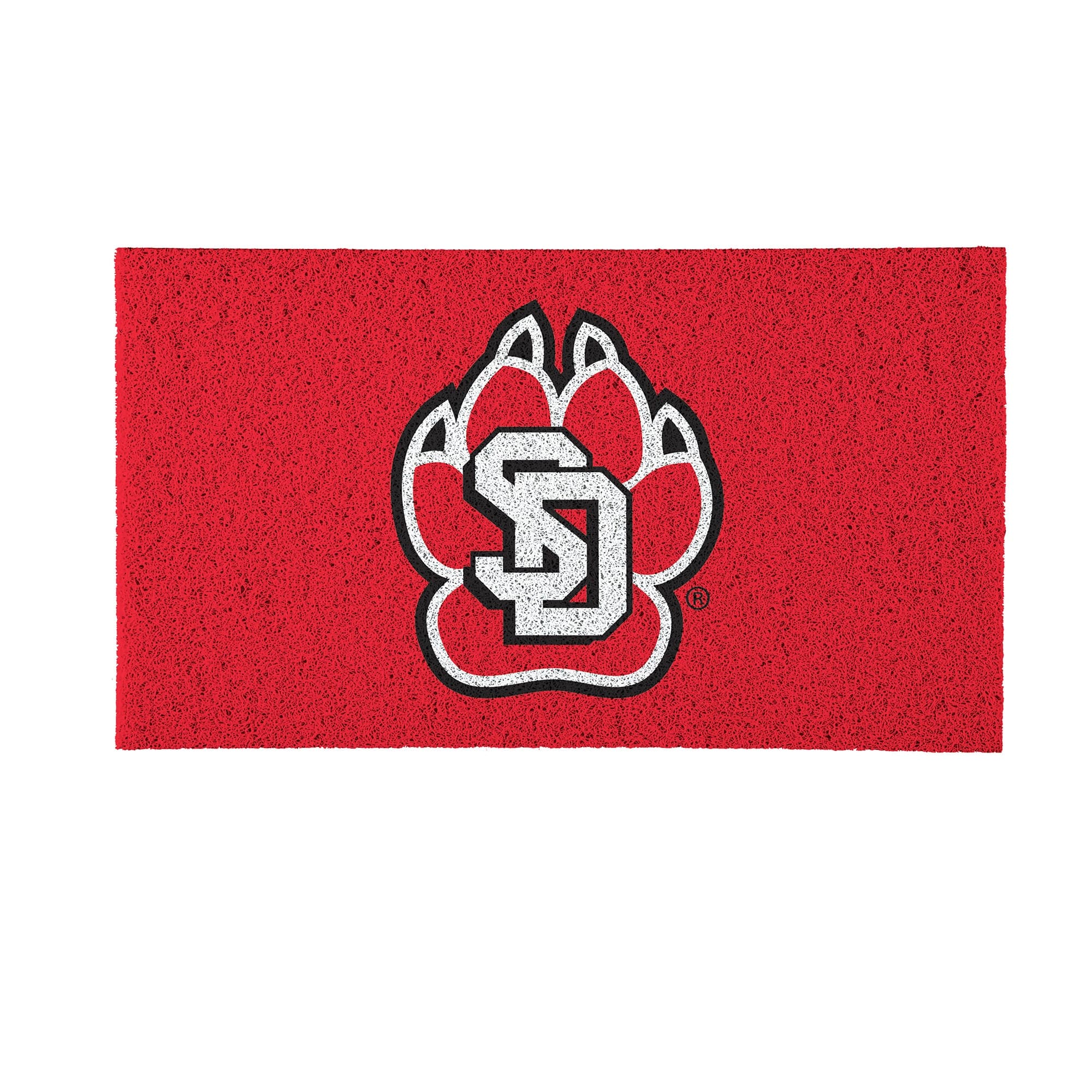 Evergreen Enterprises - South Dakota Coyotes 16" x 28" Full Color Indoor/Outdoor Logo Turf Mat - Multicolor
