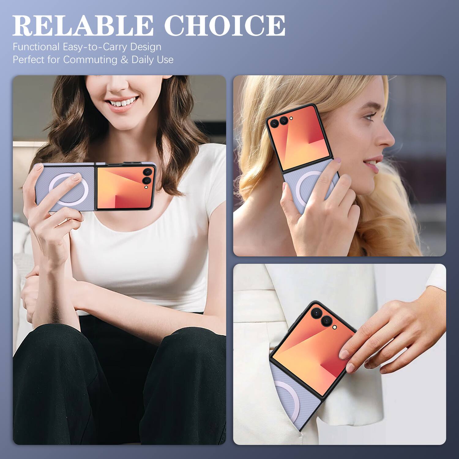 RELIABLE CHOICE  
Functional Easy-to-Carry Design  
Perfect for Commuting & Daily Use