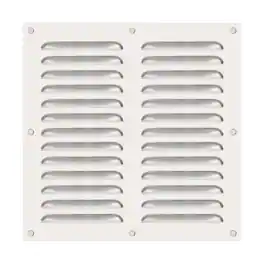 Unique Bargains - 12"x12" Stainless Steel Vent Cover, Screen Air Grille Ventilation Cover HVAC Louvered Grill Built-in Mesh for Home - Silver