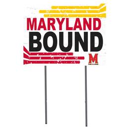 Jardine - Maryland Terrapins 18'' x 24'' Bound Yard Sign - White