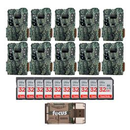Browning - 10PK Pro Scout Max Extreme HD Trail Camera w/32GB M/Card & Reader