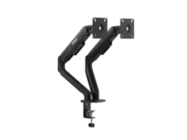 MSI - MAG MT101D - Dual Monitor Stand, 17-32" 22 lbs, VESA, Gas Spring, Clamp/Grommet, Quick Release - Black - Matte Black