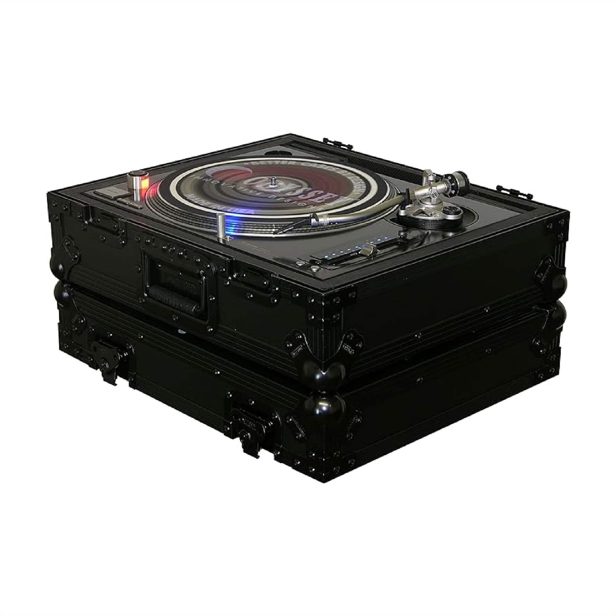 Odyssey Case - Odyssey Universal Technics 1200 Style Turntable Flight Case, Label Series - Black
