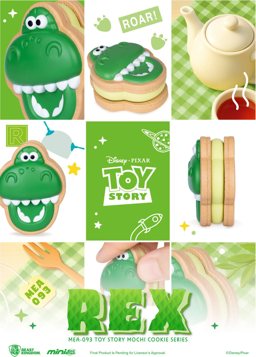 ROAR!  
Disney PIXAR TOY STORY MEA-093 REX MEA-093 TOY STORY MOCHI COOKIE SERIES BEAST KINGDOM.  
Final Product Is Pending for Licensor's Approval.  
Disney/Pixar