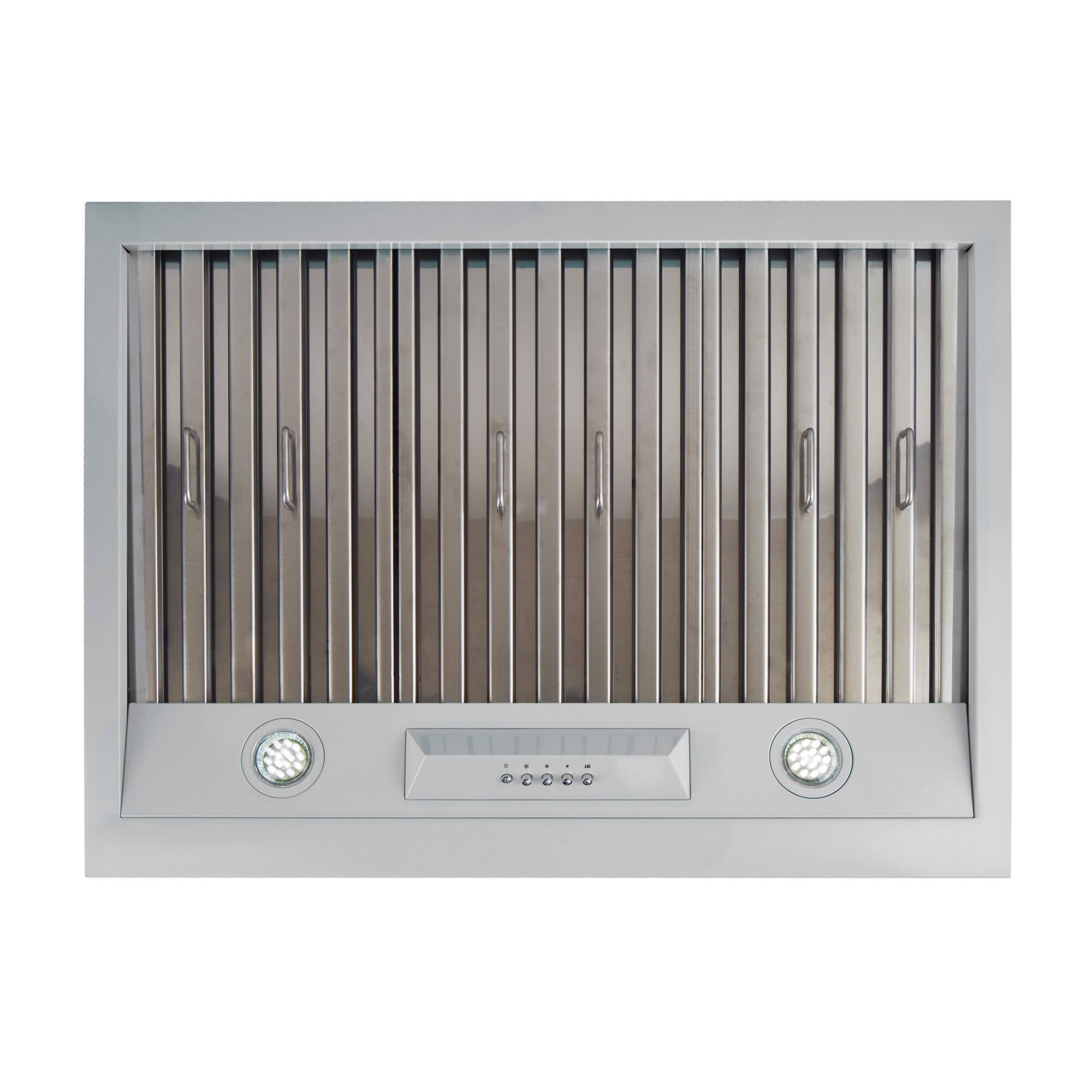 Alt View 12. Unique Appliances - Classic Retro 24" 500 CFM Ducted Under Cabinet Range Hood with LED Lighting - Marshmallow White.
