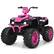 Front. Gymax - Gymax 12V Electric Kids Ride On Car ATV 4-Wheeler Quad w/ Music LED Light Pink - Pink.
