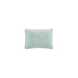 Gracie Mills - Douglass Coastal Cotton Jacquard Oblong Pillow - Aqua