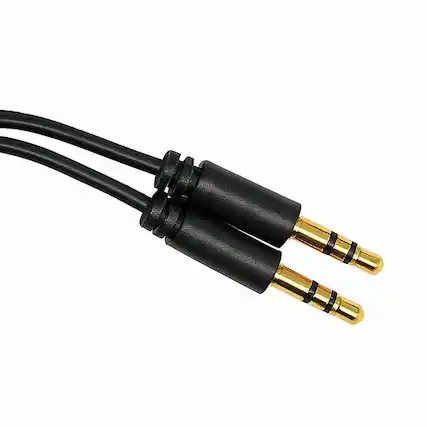 Front. Cables Direct Online - 3.5mm Aux Cable 100FT Male to Male Stereo Audio Cord for Car Home Stereo Headphones iPhone iPad Echo Speakers Universal - Black.