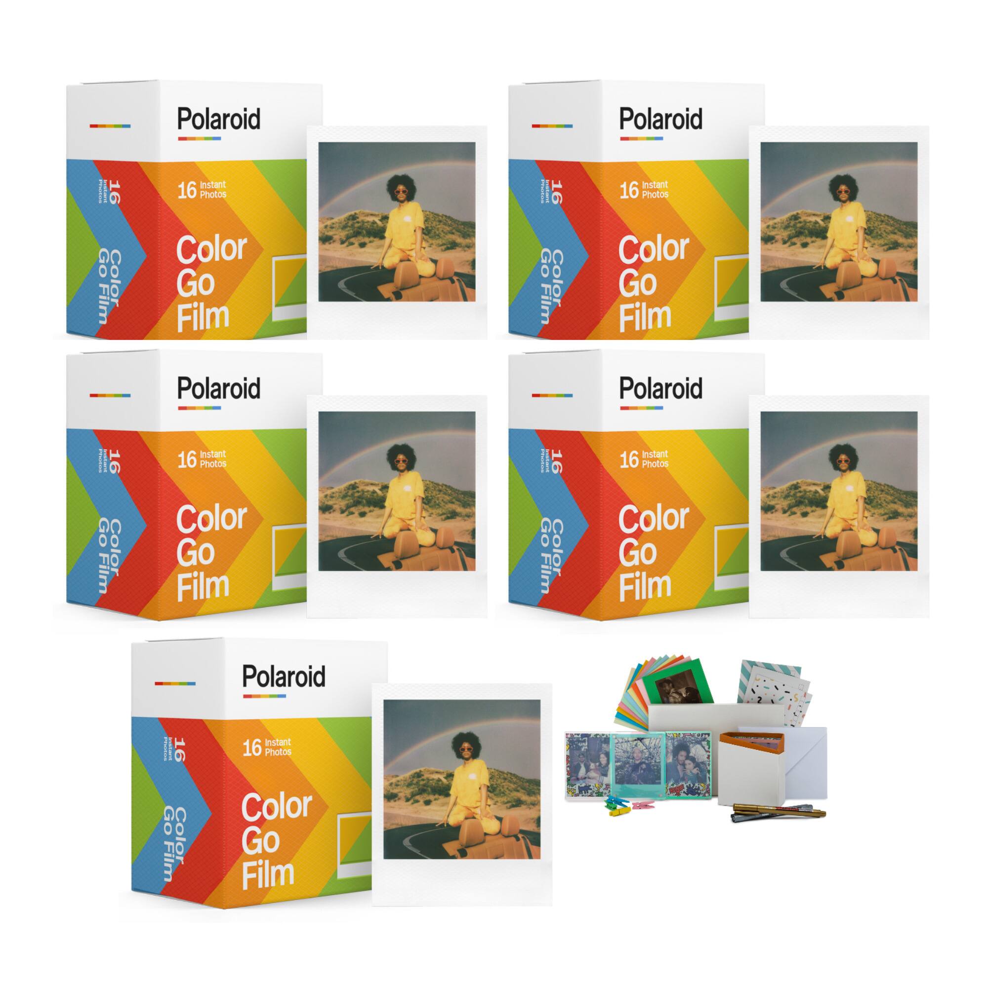 Polaroid  
16 Instant Photos  
Color Go Film  

Polaroid  
16 Instant Photos  
Color Go Film  

Polaroid  
16 Instant Photos  
Color Go Film  

Polaroid  
16 Instant Photos  
Color Go Film  

Polaroid  
16 Instant Photos  
Color Go Film  

Color Go Film