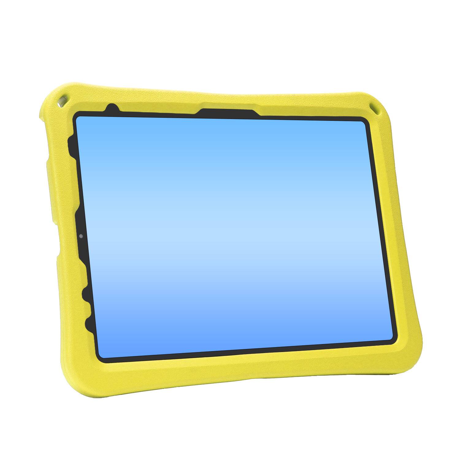 Alt View 2. Dteck - for Apple iPad Air (M4) 11" 2026/(M3) 2025/(M2) 2024 Rugged Case,Shockproof Heavy Duty EVA Cover with Rotating Stand - Yellow.