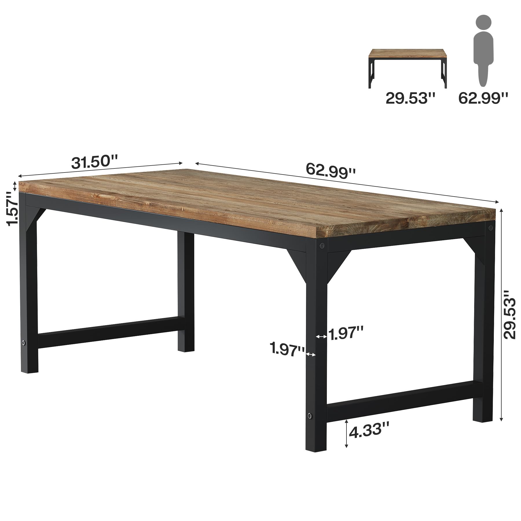 29.53" 62.99"  
1.57"  
31.50"  
62.99" 1.97" 1.97"  
29.53"  
4.33"