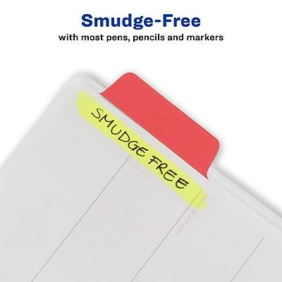 Smudge-Free  
with most pens, pencils and markers  

SMUDGE FREE