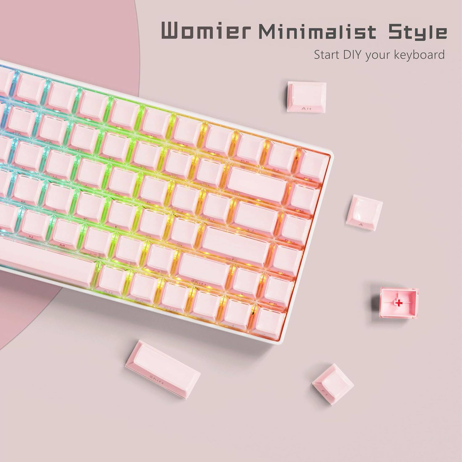 Womier Minimalist Style  
Start DIY your keyboard