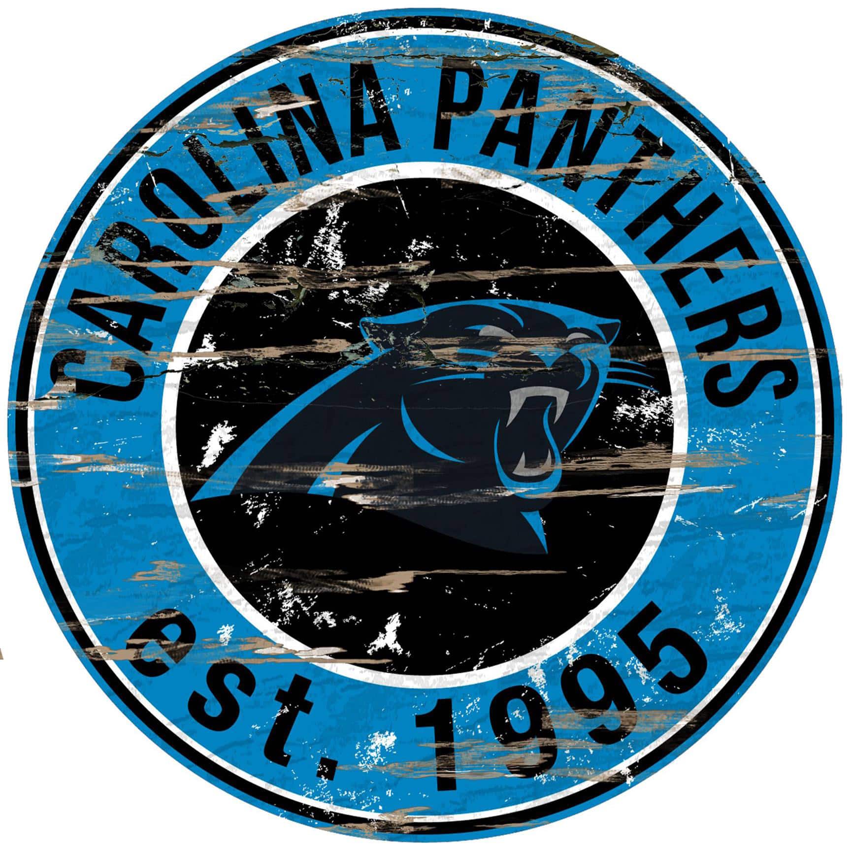 Fan Creations - Carolina Panthers 23.5" Distressed Round Sign - Multicolor