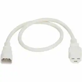 Eaton Tripp Lite Series Power Cord, C14 to C21 - Heavy-Duty, 15A, 250V, 14 AWG, 2.5 ft. (0.76 m), For Computer - White